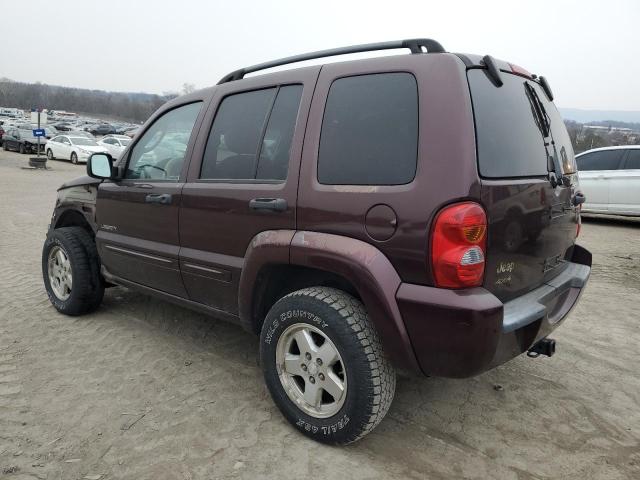 1J4GL58K84W235767 - 2004 JEEP LIBERTY LIMITED BURGUNDY photo 2