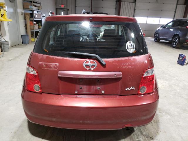 JTKKT624560171556 - 2006 TOYOTA SCION XA MAROON photo 6