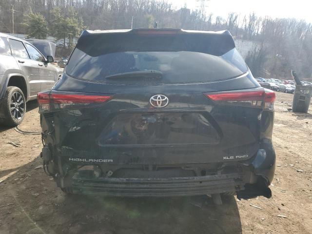 5TDGZRBH0LS520423 - 2020 TOYOTA HIGHLANDER XLE BLACK photo 6