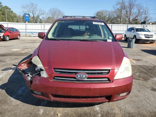 KNDMB233476173573 - 2007 KIA SEDONA EX MAROON photo 5