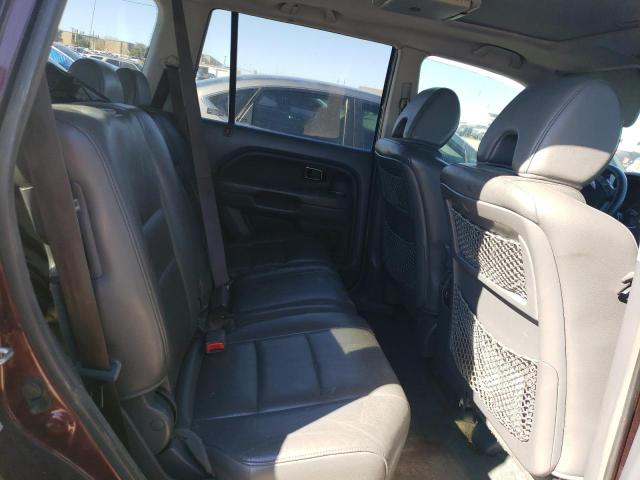 5FNYF28538B014629 - 2008 HONDA PILOT EXL BURGUNDY photo 10