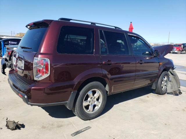 5FNYF28538B014629 - 2008 HONDA PILOT EXL BURGUNDY photo 3