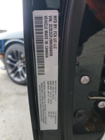 2C3CDZFJ9MH568436 - 2021 DODGE CHALLENGER R/T SCAT PACK BLACK photo 12