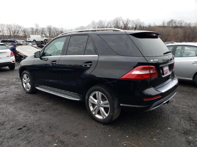 4JGDA5HB8DA163668 - 2013 MERCEDES-BENZ ML 350 4MATIC BLACK photo 2