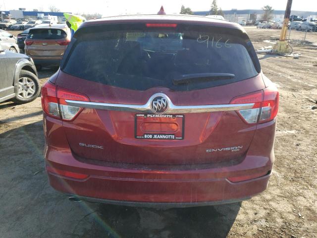 LRBFXDSA1HD149166 - 2017 BUICK ENVISION ESSENCE Կարմիր լուսանկար 6