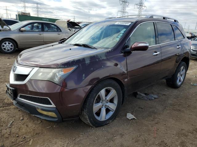 2HNYD2H42BH526780 - 2011 ACURA MDX TECHNOLOGY BURGUNDY photo 1