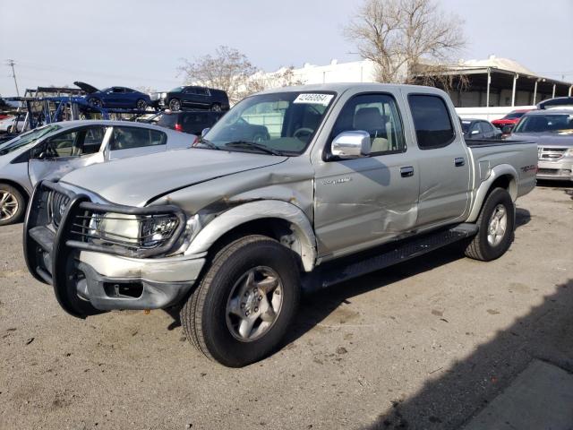 5TEHN72N84Z455206 - 2004 TOYOTA TACOMA DOUBLE CAB SILVER photo 1