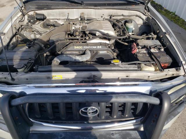 5TEHN72N84Z455206 - 2004 TOYOTA TACOMA DOUBLE CAB SILVER photo 11