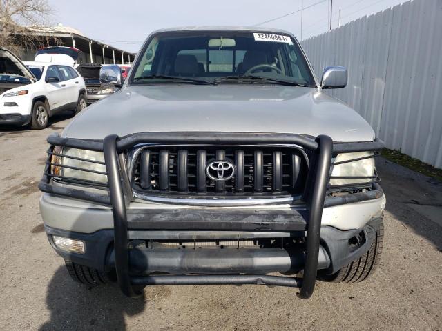 5TEHN72N84Z455206 - 2004 TOYOTA TACOMA DOUBLE CAB SILVER photo 5