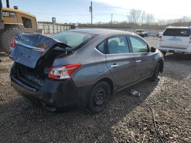 3N1AB7APXKY433582 - 2019 NISSAN SENTRA S GRAY photo 3