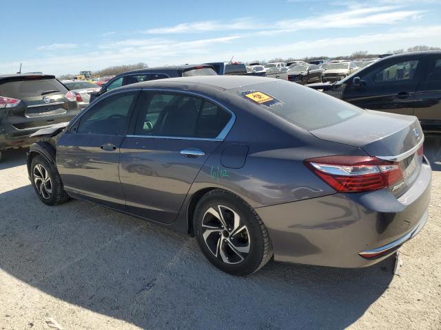 1HGCR2F33GA148844 - 2016 HONDA ACCORD LX GRAY photo 2