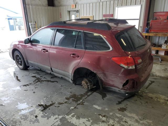 4S4BRCJC3D3205708 - 2013 SUBARU OUTBACK 2.5I LIMITED BURGUNDY photo 2