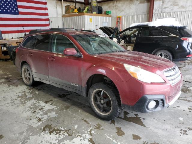 4S4BRCJC3D3205708 - 2013 SUBARU OUTBACK 2.5I LIMITED BURGUNDY photo 4