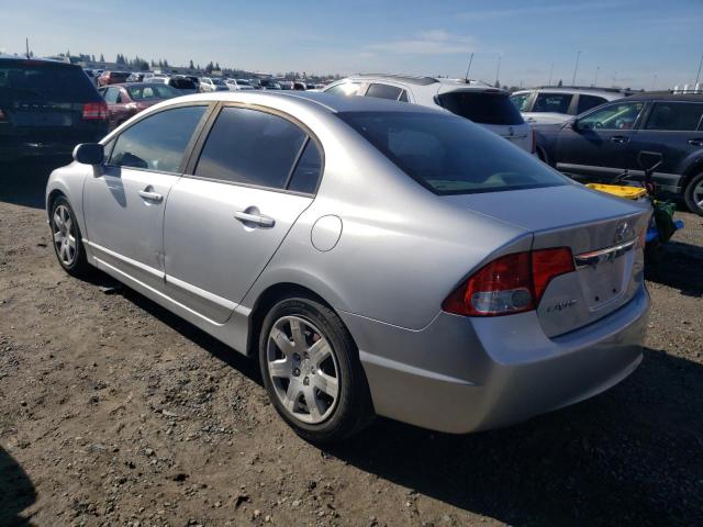 19XFA16589E042369 - 2009 HONDA CIVIC LX SILVER photo 2