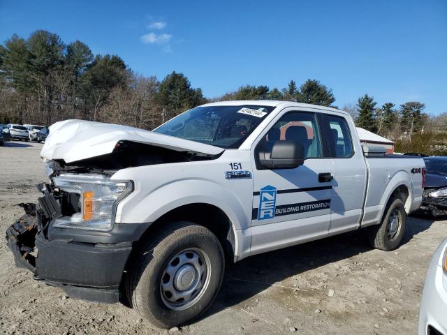 1FTEX1EB4KKD29566 - 2019 FORD F150 SUPER CAB WHITE photo 1