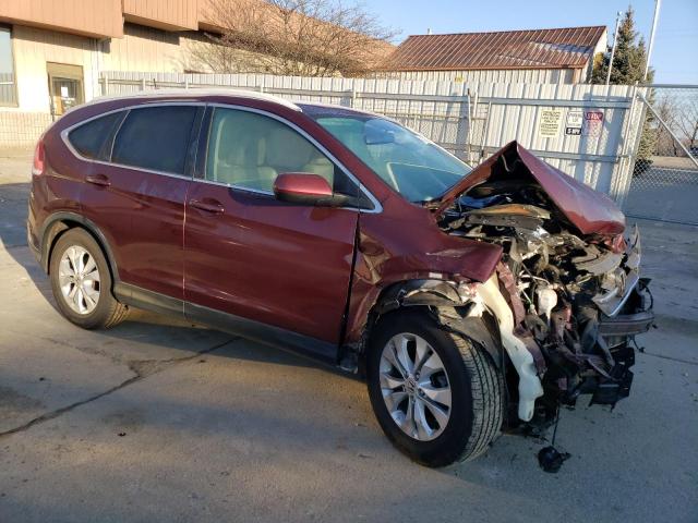 5J6RM4H79EL039304 - 2014 HONDA CR-V EXL BURGUNDY photo 4