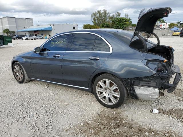 55SWF4JBXFU071988 - 2015 MERCEDES-BENZ C 300 GRAY photo 2