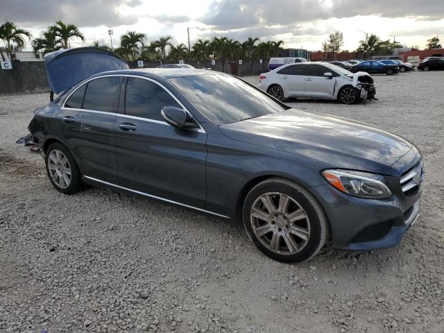 55SWF4JBXFU071988 - 2015 MERCEDES-BENZ C 300 GRAY photo 4