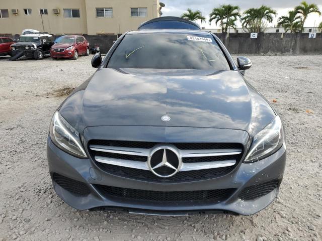 55SWF4JBXFU071988 - 2015 MERCEDES-BENZ C 300 GRAY photo 5