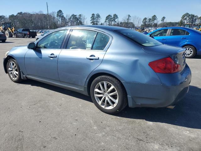 JNKBV61F07M804770 - 2007 INFINITI G35 BLUE photo 2