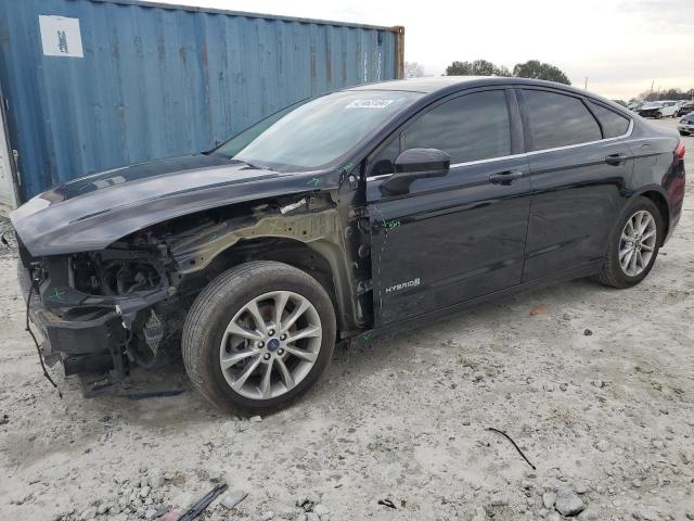 3FA6P0LU9HR234384 - 2017 FORD FUSION SE HYBRID BLACK photo 1