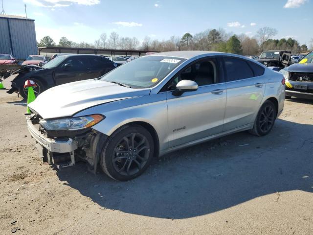 3FA6P0LU3JR102078 - 2018 FORD FUSION SE HYBRID SILVER photo 1