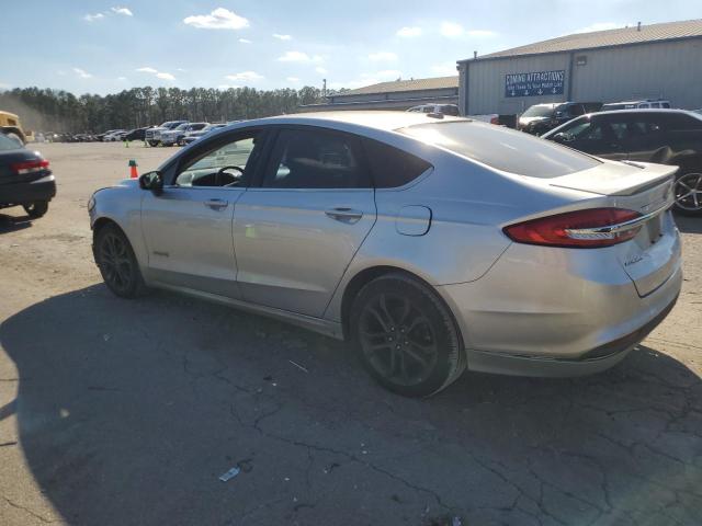 3FA6P0LU3JR102078 - 2018 FORD FUSION SE HYBRID SILVER photo 2