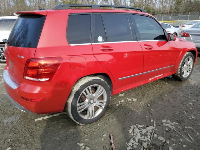 WDCGG8JB2FG434424 - 2015 MERCEDES-BENZ GLK 350 4MATIC RED photo 3