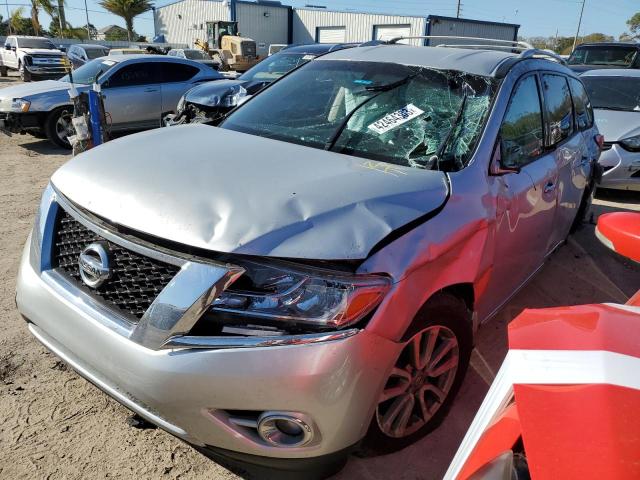 5N1AR2MN5FC600432 - 2015 NISSAN PATHFINDER SILVER photo 1