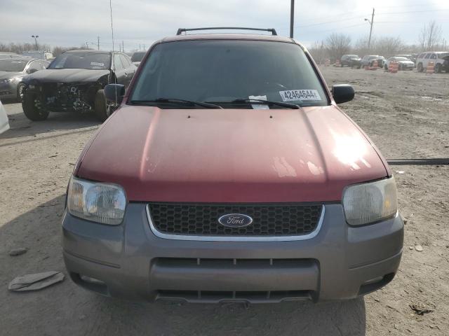 1FMYU93154KB33956 - 2004 FORD ESCAPE XLT RED photo 5