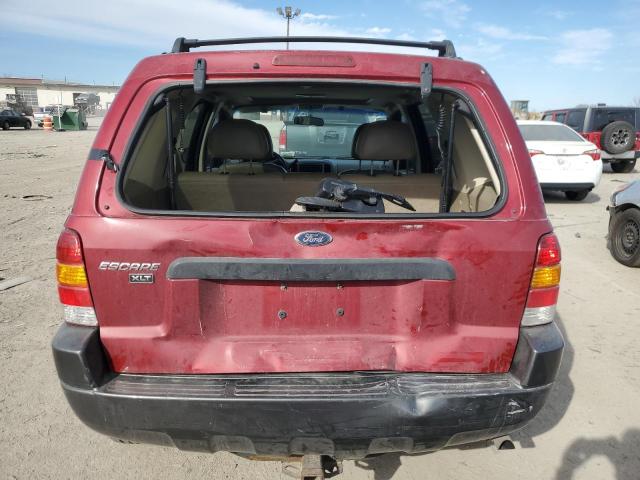 1FMYU93154KB33956 - 2004 FORD ESCAPE XLT RED photo 6