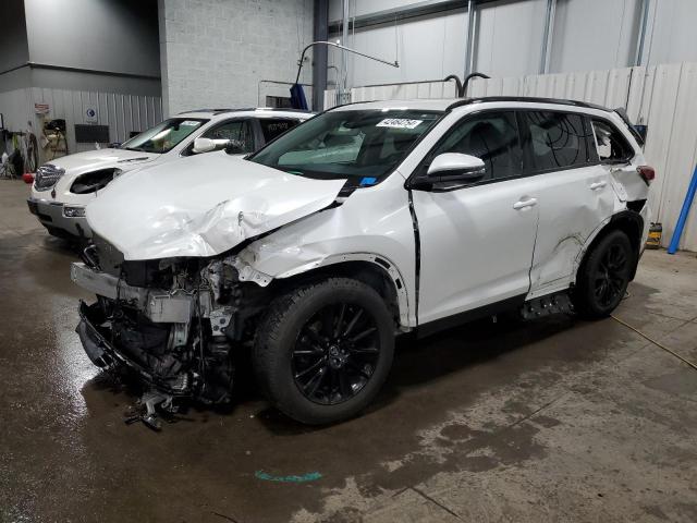 5TDJZRFH5KS563072 - 2019 TOYOTA HIGHLANDER SE WHITE photo 1