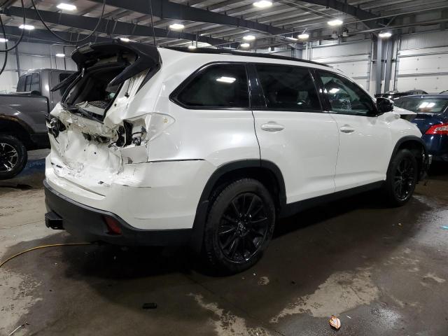 5TDJZRFH5KS563072 - 2019 TOYOTA HIGHLANDER SE WHITE photo 3