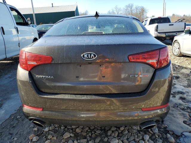 KNAGN4A69B5058928 - 2011 KIA OPTIMA EX GRAY photo 6