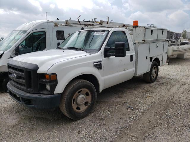 1FDWF30508EC54677 - 2008 FORD F350 SRW SUPER DUTY WHITE photo 1