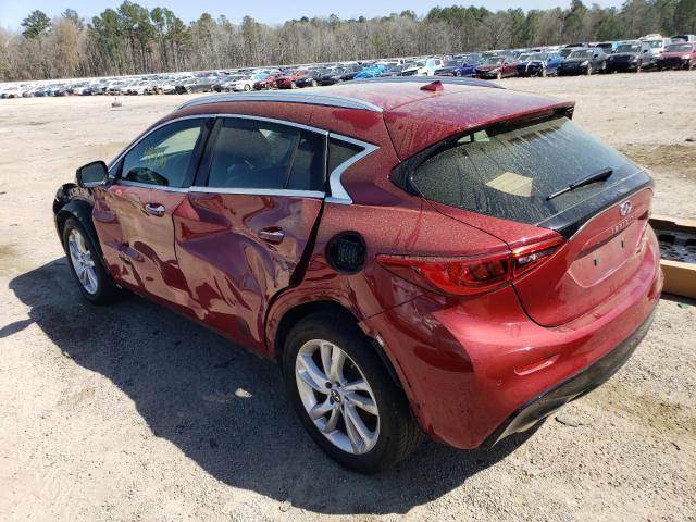 SJKCH5CP2JA046451 - 2018 INFINITI QX30 BASE RED photo 2
