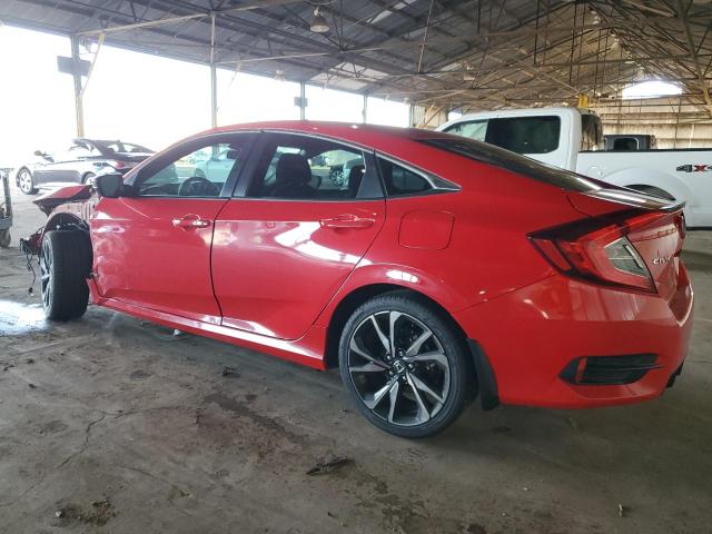 2HGFC2F83KH535978 - 2019 HONDA CIVIC SPORT RED photo 2