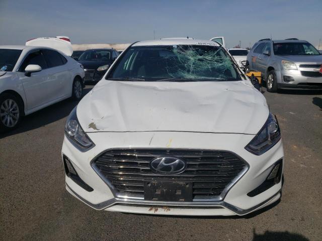 5NPE24AF9KH801333 - 2019 HYUNDAI SONATA SE WHITE photo 5