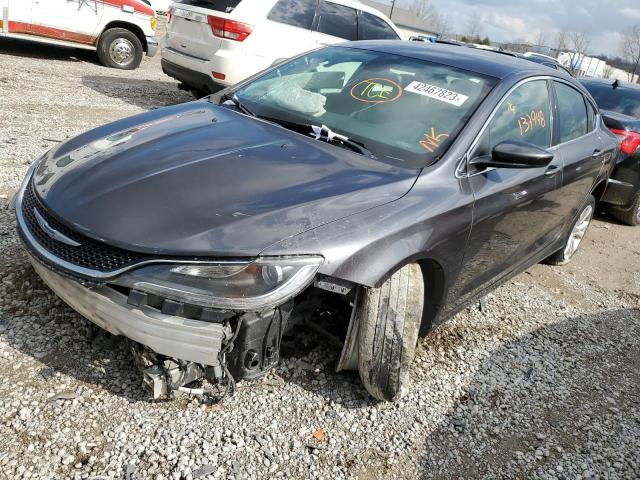 1C3CCCAB6FN613326 - 2015 CHRYSLER 200 LIMITED GRAY photo 1