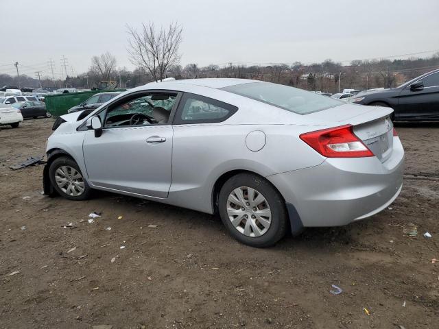 2HGFG3B54CH504293 - 2012 HONDA CIVIC LX SILVER photo 2