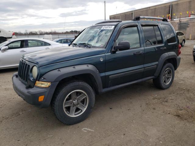 1J4GL38K65W522935 - 2005 JEEP LIBERTY RENEGADE GREEN photo 1