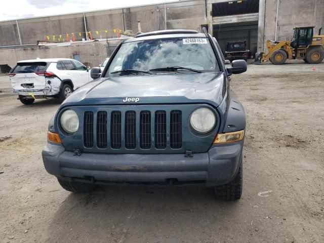 1J4GL38K65W522935 - 2005 JEEP LIBERTY RENEGADE GREEN photo 5