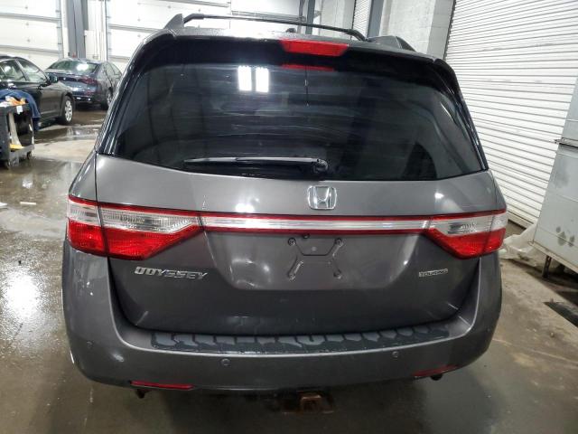 5FNRL5H99CB075784 - 2012 HONDA ODYSSEY TOURING GRAY photo 6