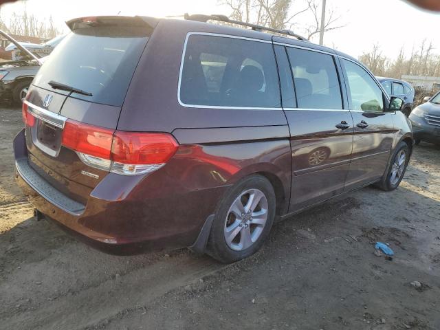 5FNRL38909B006446 - 2009 HONDA ODYSSEY TOURING BURGUNDY photo 3