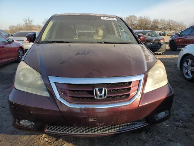 5FNRL38909B006446 - 2009 HONDA ODYSSEY TOURING BURGUNDY photo 5