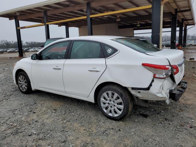 3N1AB7AP1FY312512 - 2015 NISSAN SENTRA S WHITE photo 2