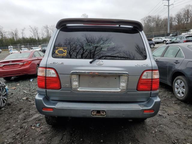 JTJHT00W854002963 - 2005 LEXUS LX 470 BLUE photo 6