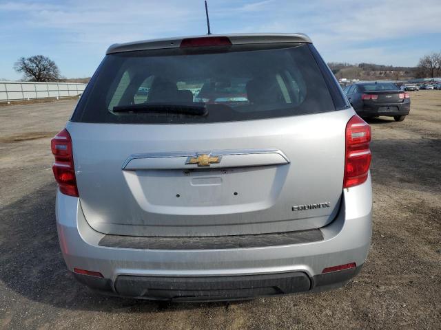 2GNALBEK0G1129105 - 2016 CHEVROLET EQUINOX LS SILVER photo 6