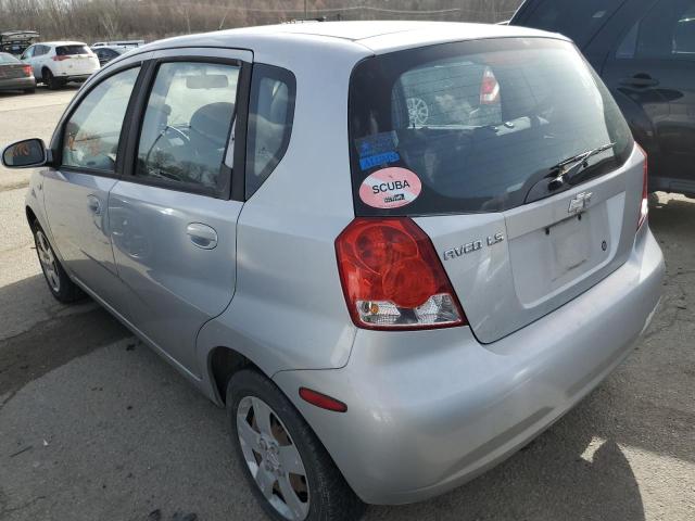 KL1TD66606B622652 - 2006 CHEVROLET AVEO BASE Gümüş foto 2