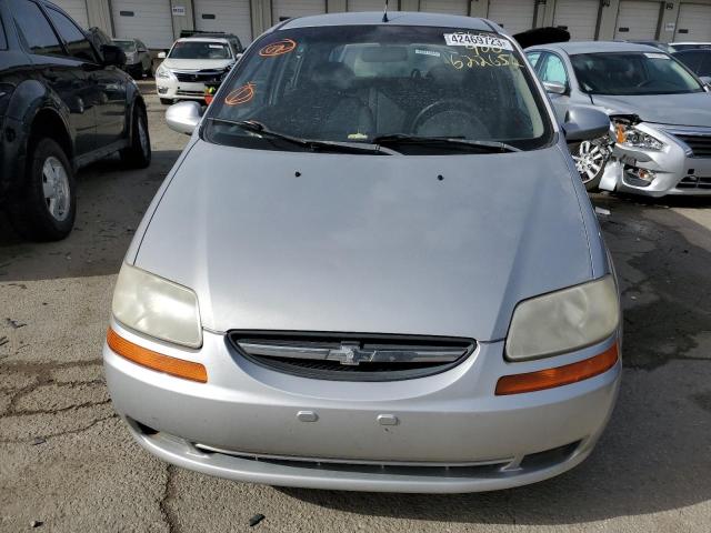 KL1TD66606B622652 - 2006 CHEVROLET AVEO BASE Gümüş foto 5